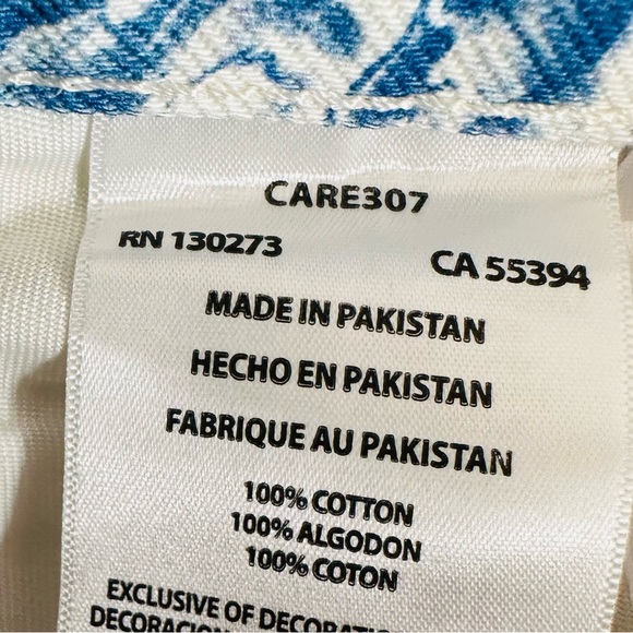 New Wrangler Wanderer 622 Printed High-Rise Jeans by Free People nautical print - Picture 10 of 11